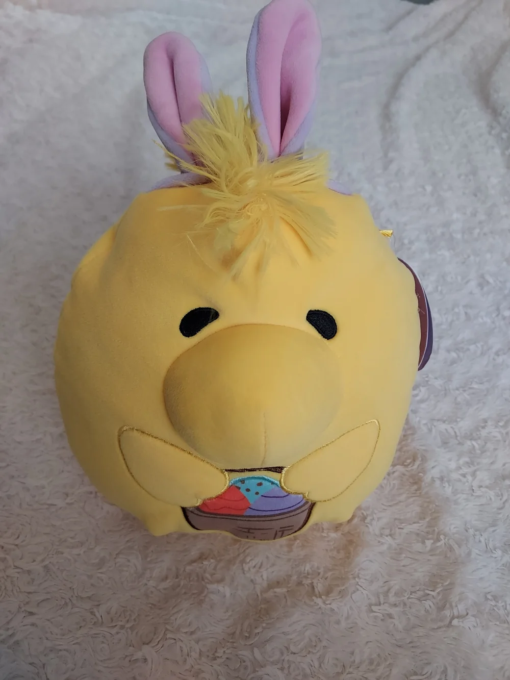 Squishmallows Peanuts Woodstock Bunny Easter Egg Basket Plush Classic